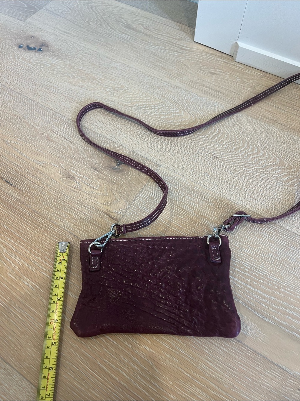 Women’s Purple Leather Crossbody Bag